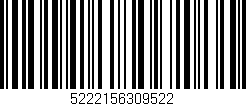 Código de barras (EAN, GTIN, SKU, ISBN): '5222156309522'