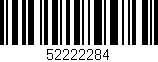 Código de barras (EAN, GTIN, SKU, ISBN): '52222284'