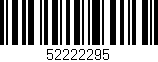 Código de barras (EAN, GTIN, SKU, ISBN): '52222295'