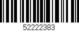 Código de barras (EAN, GTIN, SKU, ISBN): '52222383'