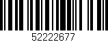Código de barras (EAN, GTIN, SKU, ISBN): '52222677'