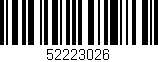 Código de barras (EAN, GTIN, SKU, ISBN): '52223026'