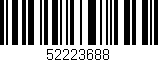 Código de barras (EAN, GTIN, SKU, ISBN): '52223688'