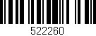 Código de barras (EAN, GTIN, SKU, ISBN): '522260'