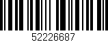 Código de barras (EAN, GTIN, SKU, ISBN): '52226687'