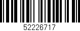 Código de barras (EAN, GTIN, SKU, ISBN): '52226717'