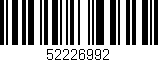 Código de barras (EAN, GTIN, SKU, ISBN): '52226992'