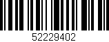 Código de barras (EAN, GTIN, SKU, ISBN): '52229402'