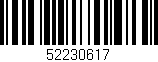 Código de barras (EAN, GTIN, SKU, ISBN): '52230617'