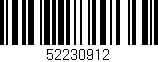 Código de barras (EAN, GTIN, SKU, ISBN): '52230912'