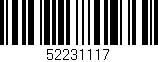 Código de barras (EAN, GTIN, SKU, ISBN): '52231117'