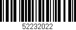 Código de barras (EAN, GTIN, SKU, ISBN): '52232022'