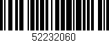 Código de barras (EAN, GTIN, SKU, ISBN): '52232060'
