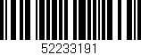 Código de barras (EAN, GTIN, SKU, ISBN): '52233191'