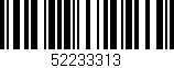 Código de barras (EAN, GTIN, SKU, ISBN): '52233313'