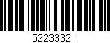 Código de barras (EAN, GTIN, SKU, ISBN): '52233321'