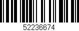 Código de barras (EAN, GTIN, SKU, ISBN): '52236674'