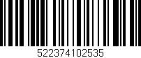 Código de barras (EAN, GTIN, SKU, ISBN): '522374102535'