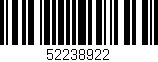 Código de barras (EAN, GTIN, SKU, ISBN): '52238922'