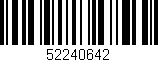 Código de barras (EAN, GTIN, SKU, ISBN): '52240642'