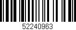 Código de barras (EAN, GTIN, SKU, ISBN): '52240963'