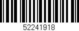 Código de barras (EAN, GTIN, SKU, ISBN): '52241918'