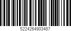 Código de barras (EAN, GTIN, SKU, ISBN): '5224264903487'