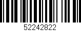 Código de barras (EAN, GTIN, SKU, ISBN): '52242822'