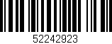 Código de barras (EAN, GTIN, SKU, ISBN): '52242923'