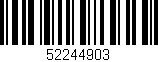 Código de barras (EAN, GTIN, SKU, ISBN): '52244903'