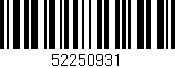 Código de barras (EAN, GTIN, SKU, ISBN): '52250931'