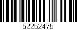 Código de barras (EAN, GTIN, SKU, ISBN): '52252475'