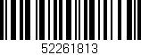 Código de barras (EAN, GTIN, SKU, ISBN): '52261813'