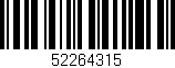 Código de barras (EAN, GTIN, SKU, ISBN): '52264315'