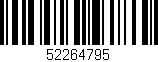 Código de barras (EAN, GTIN, SKU, ISBN): '52264795'