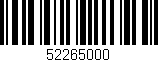 Código de barras (EAN, GTIN, SKU, ISBN): '52265000'