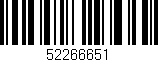 Código de barras (EAN, GTIN, SKU, ISBN): '52266651'