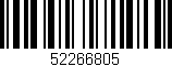 Código de barras (EAN, GTIN, SKU, ISBN): '52266805'