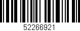 Código de barras (EAN, GTIN, SKU, ISBN): '52266921'