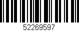 Código de barras (EAN, GTIN, SKU, ISBN): '52269597'