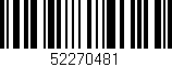 Código de barras (EAN, GTIN, SKU, ISBN): '52270481'