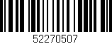 Código de barras (EAN, GTIN, SKU, ISBN): '52270507'
