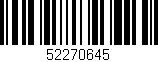 Código de barras (EAN, GTIN, SKU, ISBN): '52270645'