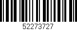 Código de barras (EAN, GTIN, SKU, ISBN): '52273727'