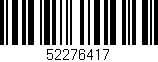Código de barras (EAN, GTIN, SKU, ISBN): '52276417'