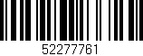 Código de barras (EAN, GTIN, SKU, ISBN): '52277761'