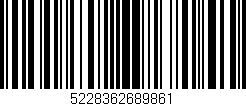 Código de barras (EAN, GTIN, SKU, ISBN): '5228362689861'