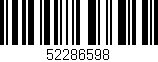 Código de barras (EAN, GTIN, SKU, ISBN): '52286598'