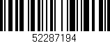 Código de barras (EAN, GTIN, SKU, ISBN): '52287194'