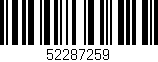 Código de barras (EAN, GTIN, SKU, ISBN): '52287259'
